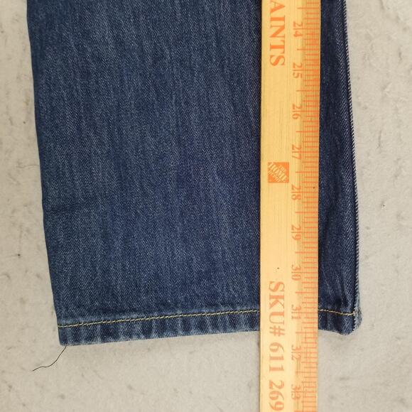 Levis Jeans Womens 28 Blue Low Pro Straight 100% Cotton Red Tab Denim Zip Fly - Picture 12 of 15